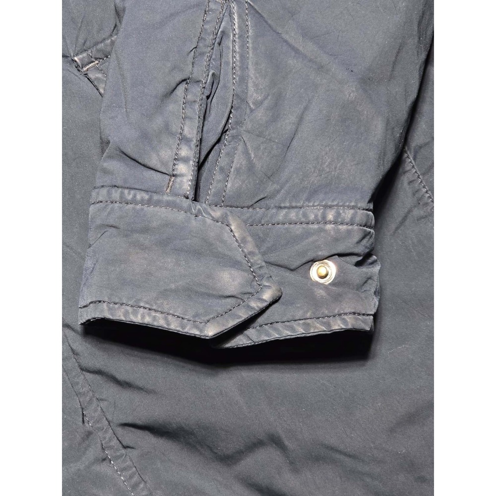 UNIQLO Men's Navy Blue Hooded Military Field Jacket‎ Casual Outdoor Large - Picture 2 of 7